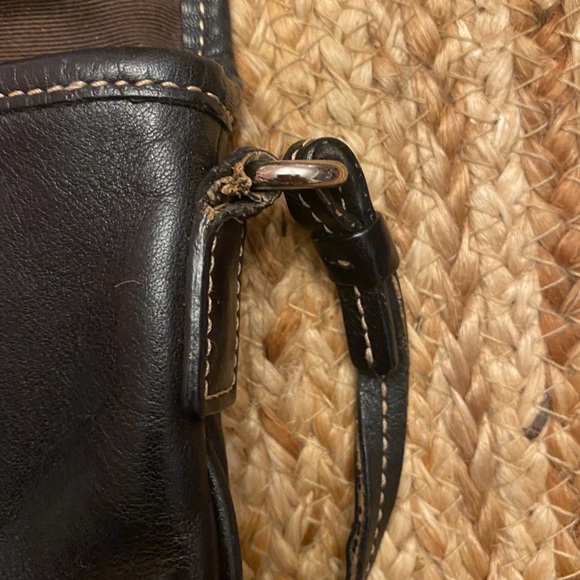 Coach Vintage Hamptons Shoulder Hobo Bag F2J-7573 Black Leather Small. Gorgeous. - Picture 5 of 9